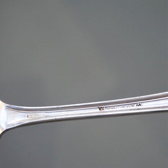 Antique Silver Plate WM Rogers Son Fair Oak Pattern Gravy Ladle Spoon Pat Pend - Picture 11 of 11